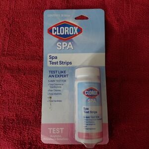 Clorox Spa Test Strips Instruction Leaflet - Pink & White